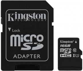   Kingston microSDHC/SDXC UHS-I Class 10 Canvas Select SD  16Gb #I/S