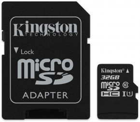   Kingston microSDHC/SDXC UHS-I Class 10 Canvas Select SD  32Gb #I/S