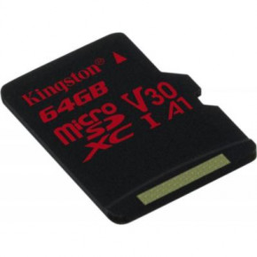    MicroSDXC 64GB UHS-I/U3 Class 10 Kingston Canvas React R100/W80MB/s (SDCR/64GBSP) (0)