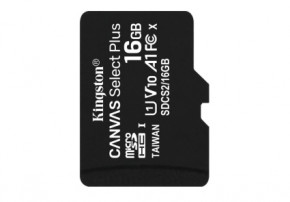   Kingston microSDHC Canvas Select Plus 16GB Class 10 UHS-I A1 W-100MB/s R-100MB/s +SD- (SDCS2/16GB) 4