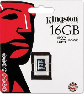   Kingston microSDHC class 4 16Gb 3