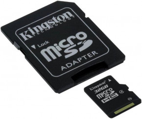   Kingston microSDHC class 4 SD adapter 32Gb 3