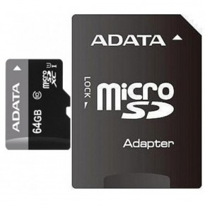   microSDHC 64Gb Adata Premier UHS-1 Adapter SD