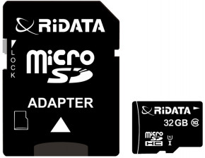   RiDATA microSDHC 32GB Class 10 UHS-I + SD 