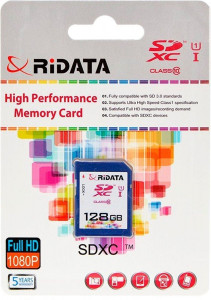   Ridata SDXC 128GB Class 10 UHS-I (FF965522)