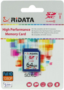   Ridata SDXC 64GB Class 10 UHS-I (FF960213)