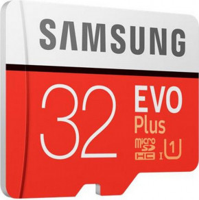   Samsung EVO Plus microSDHC UHS-I lass10 SD adapter 32GB #I/S 4