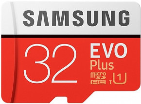   Samsung EVO Plus microSDHC UHS-I lass10 SD adapter 32GB #I/S 5