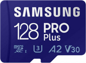   Samsung PRO Plus NEW 2023 microSD Memory Card + Adapter, 128GB MicroSDXC (MB-MD128SA)