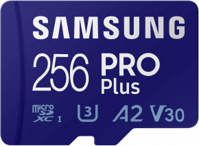   SAMSUNG PRO Plus NEW 2023 microSD Memory Card + Adapter, 256GB MicroSDXC (MB-MD256SA)