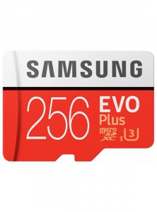   MicroSDXC 256GB UHS-I U3 Samsung Evo Plus R100/W90MB/s + SD Adapter (MB-MC256HA/RU)