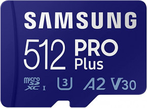   Samsung 512GB PRO Plus microSDXC + Adapter (MB-MD512KA/AM)