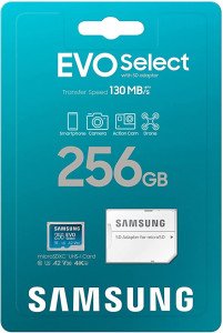   Samsung 256Gb EVO Select microSDXC UHS-I + Adapter (MB-ME256KA/AM) 4