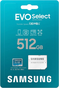   Samsung 512GB EVO Select microSDXC + Adapter (MB-ME512KA/AM) 4