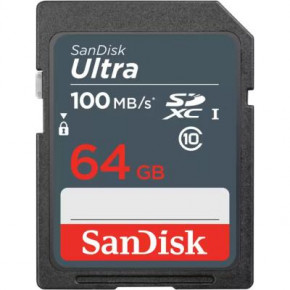   Sandisk 64GB SDXC class 10 UHS-1 (SDSDUNR-064G-GN3IN)