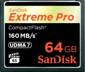   Sandisk Compact Flash 64GB eXtreme Pro 160MB/s (SDCFXPS-064G-X46)