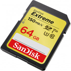   SANDISK 64GB SDXC class 10 UHS-I Extreme (SDSDXV6-064G-GNCIN) (WY36dnd-232226) 3