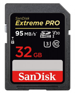   SDHC 32GB UHS-I U3 Class 10 SanDisk Extreme Pro R95/W90MB/s (SDSDXXG-032G-GN4IN)