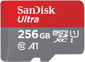   SanDisk 256GB Ultra microSDXC UHS-I + Adapter (SDSQUA4-256G-GN6MA)