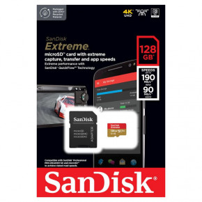  ' SanDisk microSDXC Extreme 128GB Class 10 UHS-I (U3) V30 A2 W-90MB/s  SD (SDSQXAA-128G-GN6MA) 4