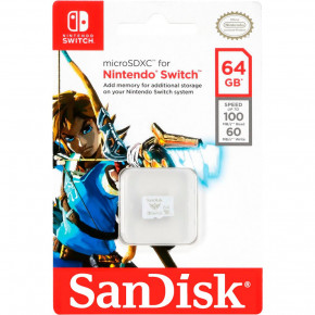   SanDisk microSDXC SanDisk For Nintendo Switch 64GB Class 10 UHS-I (U3) V30 W-90MB/s R-100MB/s   (SDSQXAT-064G-GN3ZN) 3