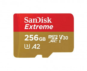   SanDisk microSDXC Extreme For Mobile Gaming 256GB Class 10 UHS-I (U3) V30 A2     (SDSQXAV-256G-GN6GN)