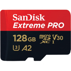   microSD 128GB SanDisk C10 UHS-I U3 R200/W90MB/s Extreme Pro V30 + SD (SDSQXCD-128G-GN6MA) 3