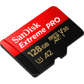   microSD 128GB SanDisk C10 UHS-I U3 R200/W90MB/s Extreme Pro V30 + SD (SDSQXCD-128G-GN6MA) 4