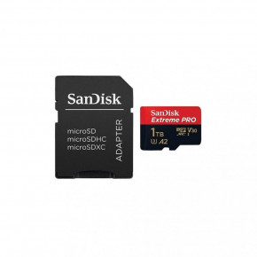   SanDisk 1TB microSDXC UHS-I U3 Extreme Pro + SD Adapter SDSQXCD-1T00-GN6MA