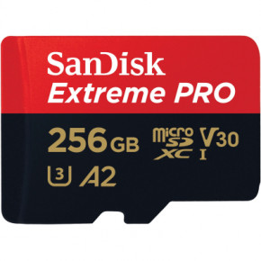   microSD 256GB SanDisk C10 UHS-I U3 R200/W140MB/s Extreme Pro V30 + SD (SDSQXCD-256G-GN6MA) 3