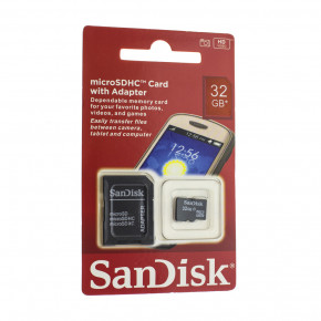   microSD SanDisk 32Gb Class 10 / SD adapter