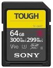   Sony 64GB SDXC C10 UHS-II U3 V90 R300/W299MB/s Tough (SF-G64T)