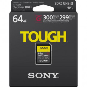   Sony 64GB SDXC C10 UHS-II U3 V90 R300/W299MB/s Tough (SF-G64T) 3