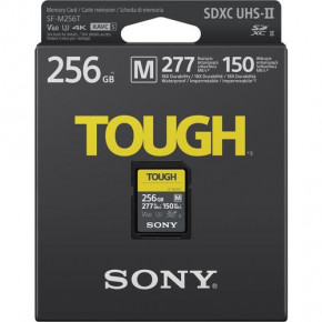  ' Sony 256GB SDXC C10 UHS-II U3 V60 R277/W150MB/s Tough (SFM256T.SYM) 3