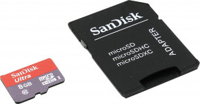   SanDisk Ultra microSD XC 8GB class 10 SD  (77700923) 4