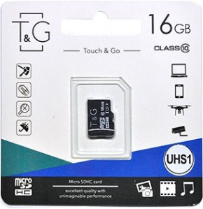   T&G MicroSDHC 16GB UHS-I Class 10 (TG-16GBSD10U1-00)