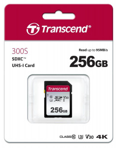   Transcend 256GB SDXC C10 UHS-I R95/W45MB/s