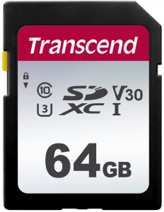  ' Transcend 64GB SDXC C10 UHS-I (TS64GSDC300S)