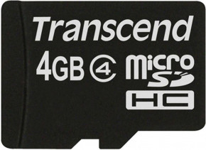   Transcend microSDHC class 4 SD adapter 4Gb #I/S 3