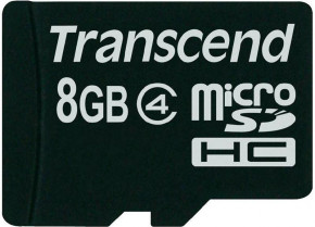   Transcend microSDHC class 4 SD adapter 8Gb #I/S