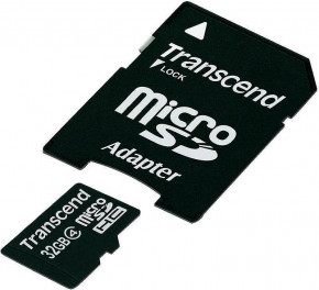   Transcend microSDHC class 4 SD adapter 32Gb #I/S 4