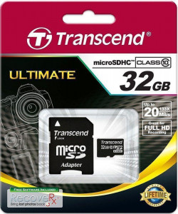   Transcend microSDXC/SDHC Class 10 SD adapter 32Gb #I/S 3