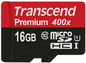   Transcend microSDXC/SDHC Class 10 UHS-I 400x 16Gb #I/S