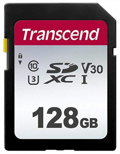   SDXC 128GB UHS-I U3 Class 10 Transcend 300S (TS128GSDC300S)