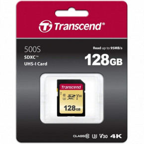   Transcend 128GB SDXC class 10 UHS-I (TS128GSDC500S) (WY36dnd-232238)