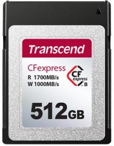   Transcend 512GB CFExpress 820 Type B R1700/W1100MB/s (TS512GCFE820)