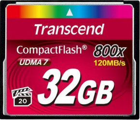  ' Transcend 32 GB 800X CompactFlash Card (TS32GCF800) (WY36dnd-104627)