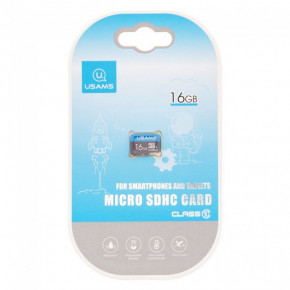   Micro SDHC Card Usams US-ZB093 TF High Speed Card 16Gb Class 10