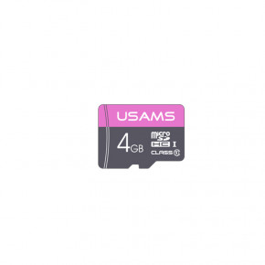   Micro SDHC Card Usams US-ZB100 TF High Speed Card 4Gb Class 10