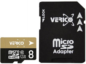   Verico microSDHC/SDXC Class 10 UHS-I SD adapter 8 Gb #I/S